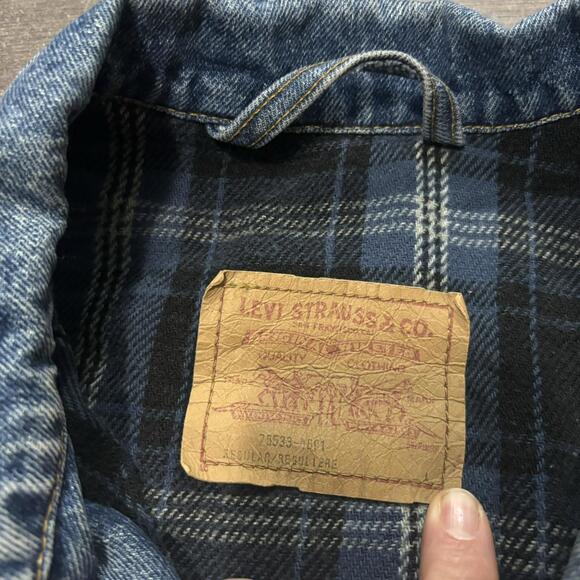 vintage Levi’s straus blanket lined denim jacket MIC - Picture 8 of 8